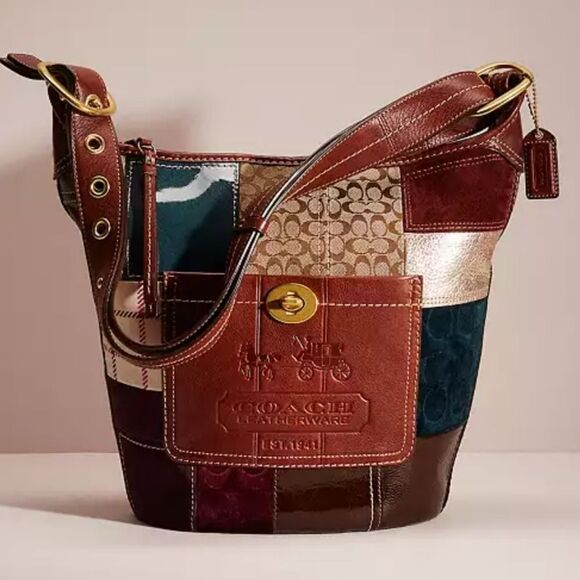 Coach Hollday Patchwork Bleecker Duffle Bag - Picture 1 of 15